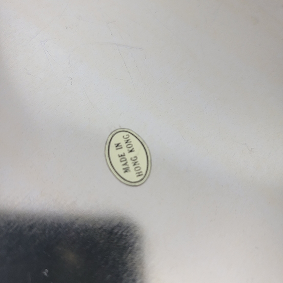 Vintage The Ullman Co Holiday Christmas Tree Round Metal Serving Tray 13 Inches - Picture 5 of 7